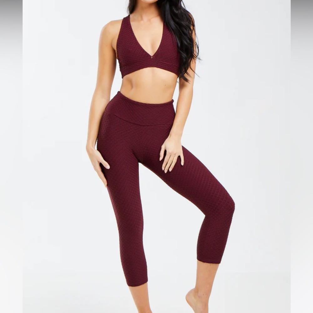 Merlot Cropped Booty By Brabants Leggings